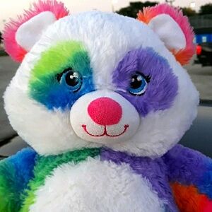 Build A Bear x Lisa Frank Rainbow Tie Dye Panda‎